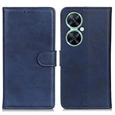 Funda de Cuero Cartera con Soporte Carcasa A05D para Huawei Nova 11i Azul