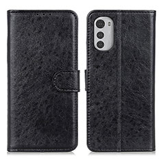 Funda de Cuero Cartera con Soporte Carcasa A05D para Motorola Moto E32s Negro