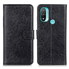 Funda de Cuero Cartera con Soporte Carcasa A05D para Motorola Moto E40 Negro