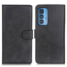 Funda de Cuero Cartera con Soporte Carcasa A05D para Motorola Moto Edge 20 Pro 5G Negro