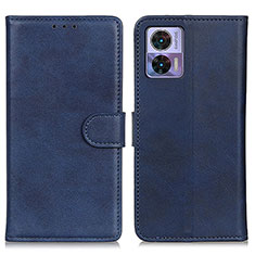 Funda de Cuero Cartera con Soporte Carcasa A05D para Motorola Moto Edge 30 Lite 5G Azul