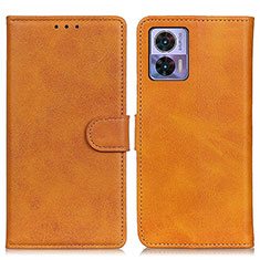 Funda de Cuero Cartera con Soporte Carcasa A05D para Motorola Moto Edge 30 Lite 5G Marron