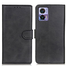 Funda de Cuero Cartera con Soporte Carcasa A05D para Motorola Moto Edge 30 Lite 5G Negro