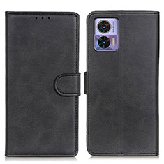 Funda de Cuero Cartera con Soporte Carcasa A05D para Motorola Moto Edge 30 Neo 5G Negro