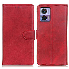 Funda de Cuero Cartera con Soporte Carcasa A05D para Motorola Moto Edge 30 Neo 5G Rojo