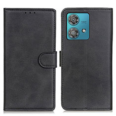 Funda de Cuero Cartera con Soporte Carcasa A05D para Motorola Moto Edge 40 Neo 5G Negro