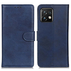 Funda de Cuero Cartera con Soporte Carcasa A05D para Motorola Moto Edge 40 Pro 5G Azul