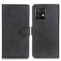 Funda de Cuero Cartera con Soporte Carcasa A05D para Motorola Moto Edge 40 Pro 5G Negro