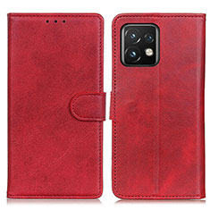 Funda de Cuero Cartera con Soporte Carcasa A05D para Motorola Moto Edge 40 Pro 5G Rojo