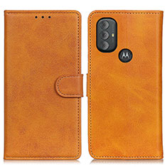 Funda de Cuero Cartera con Soporte Carcasa A05D para Motorola Moto G Play (2023) Marron