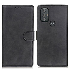 Funda de Cuero Cartera con Soporte Carcasa A05D para Motorola Moto G Power (2022) Negro