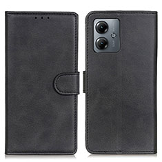 Funda de Cuero Cartera con Soporte Carcasa A05D para Motorola Moto G14 Negro