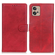 Funda de Cuero Cartera con Soporte Carcasa A05D para Motorola Moto G32 Rojo