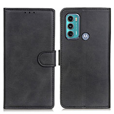 Funda de Cuero Cartera con Soporte Carcasa A05D para Motorola Moto G40 Fusion Negro