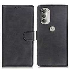 Funda de Cuero Cartera con Soporte Carcasa A05D para Motorola Moto G51 5G Negro