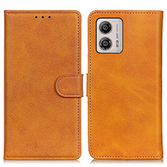 Funda de Cuero Cartera con Soporte Carcasa A05D para Motorola Moto G53 5G Marron