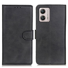 Funda de Cuero Cartera con Soporte Carcasa A05D para Motorola Moto G53j 5G Negro