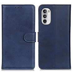 Funda de Cuero Cartera con Soporte Carcasa A05D para Motorola Moto G71s 5G Azul