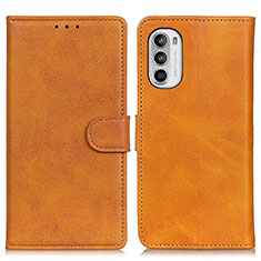 Funda de Cuero Cartera con Soporte Carcasa A05D para Motorola Moto G71s 5G Marron