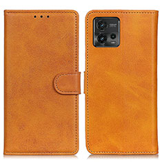 Funda de Cuero Cartera con Soporte Carcasa A05D para Motorola Moto G72 Marron