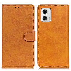 Funda de Cuero Cartera con Soporte Carcasa A05D para Motorola Moto G73 5G Marron