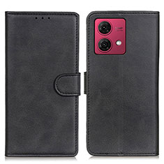 Funda de Cuero Cartera con Soporte Carcasa A05D para Motorola Moto G84 5G Negro