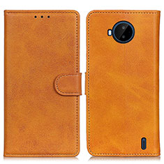 Funda de Cuero Cartera con Soporte Carcasa A05D para Nokia C20 Plus Marron