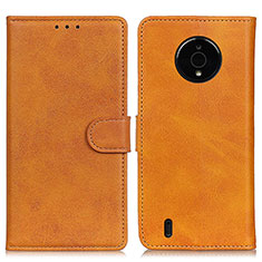 Funda de Cuero Cartera con Soporte Carcasa A05D para Nokia C200 Marron