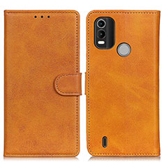 Funda de Cuero Cartera con Soporte Carcasa A05D para Nokia C21 Plus Marron