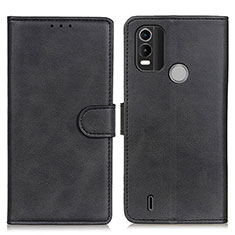 Funda de Cuero Cartera con Soporte Carcasa A05D para Nokia C21 Plus Negro