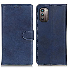 Funda de Cuero Cartera con Soporte Carcasa A05D para Nokia G11 Azul