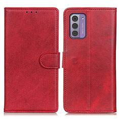 Funda de Cuero Cartera con Soporte Carcasa A05D para Nokia G42 5G Rojo