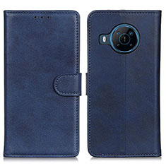 Funda de Cuero Cartera con Soporte Carcasa A05D para Nokia X100 5G Azul