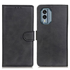 Funda de Cuero Cartera con Soporte Carcasa A05D para Nokia X30 5G Negro