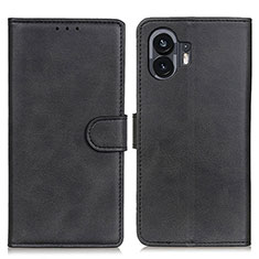 Funda de Cuero Cartera con Soporte Carcasa A05D para Nothing Phone 2 Negro