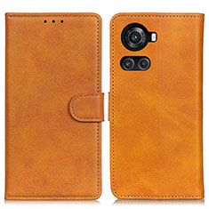 Funda de Cuero Cartera con Soporte Carcasa A05D para OnePlus 10R 5G Marron