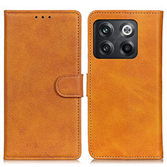 Funda de Cuero Cartera con Soporte Carcasa A05D para OnePlus 10T 5G Marron