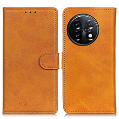 Funda de Cuero Cartera con Soporte Carcasa A05D para OnePlus 11 5G Marron