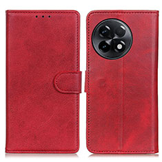 Funda de Cuero Cartera con Soporte Carcasa A05D para OnePlus 11R 5G Rojo