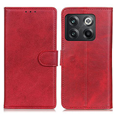 Funda de Cuero Cartera con Soporte Carcasa A05D para OnePlus Ace Pro 5G Rojo