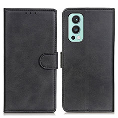 Funda de Cuero Cartera con Soporte Carcasa A05D para OnePlus Nord 2 5G Negro