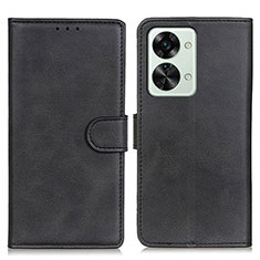 Funda de Cuero Cartera con Soporte Carcasa A05D para OnePlus Nord 2T 5G Negro