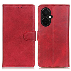 Funda de Cuero Cartera con Soporte Carcasa A05D para OnePlus Nord CE 3 5G Rojo