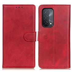 Funda de Cuero Cartera con Soporte Carcasa A05D para OnePlus Nord N200 5G Rojo