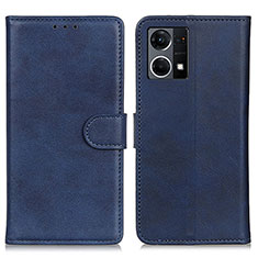 Funda de Cuero Cartera con Soporte Carcasa A05D para Oppo F21s Pro 4G Azul