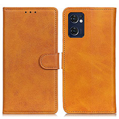 Funda de Cuero Cartera con Soporte Carcasa A05D para Oppo Find X5 Lite 5G Marron