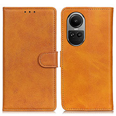 Funda de Cuero Cartera con Soporte Carcasa A05D para Oppo Reno10 Pro 5G Marron