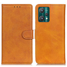 Funda de Cuero Cartera con Soporte Carcasa A05D para Realme 9 5G Marron