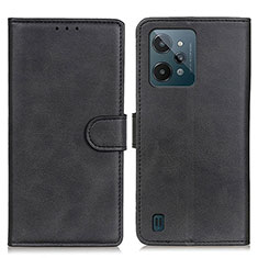 Funda de Cuero Cartera con Soporte Carcasa A05D para Realme C31 Negro