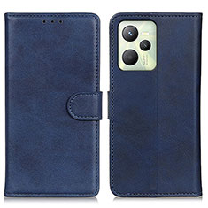 Funda de Cuero Cartera con Soporte Carcasa A05D para Realme C35 Azul